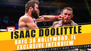 Isaac Doolittle on Losing Vision Amid quotBloodbath” vs Jake Bostwick At BKFC38 [upl. by Onifur126]