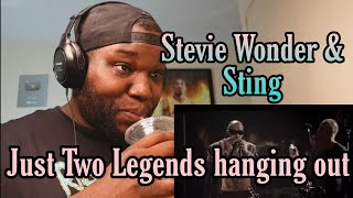 Sting amp Stevie Wonder Fragile  Reaction [upl. by Anirahs]