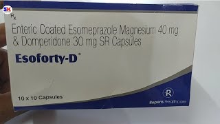 Esoforty D Capsule  Esomeprazole and Domperidone Capsules  Esoforty D Capsule Uses Benefits Dosage [upl. by Anenahs739]