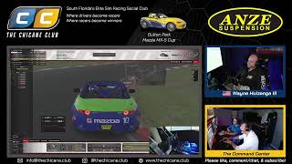 iRacing MX5 Cup  Oulton Park Part 3 of 3  Rookie driver in a fullmotion sim with a pro coach [upl. by Aihtenyc]