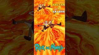 RICK Y MORTY SALTAN A LA LAVA 😱🌋⏰  RICK Y MORTY  PARTE 9【T6 EP9】 [upl. by Jarus]