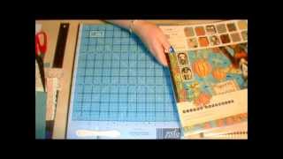 Mini scrapbook tutorial using 1 sheet of 12x12 [upl. by Magocsi]