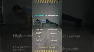 MASS GAINER vs WHEY PROTEIN fitness mealplan [upl. by Ardet670]