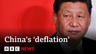 China’s economy in period of ‘deflation’  BBC News [upl. by Ahseinat]