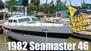 SOLD 1982 Seamaster 46 Cruising Yacht for sale at Little Yacht Sales Kemah Texas [upl. by Schlenger]