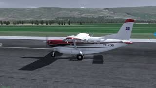 Landing Kodiak Quest in Egilsstadir airport BIEG in Xplane 11 [upl. by Thgiwed]