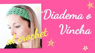 Diadema o vincha tejida al crochet [upl. by Janicki280]