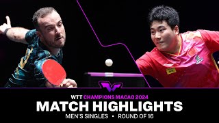 FULL MATCH  Simon Gauzy vs Liang Jingkun  MS R16  WTTMacao 2024 [upl. by Asserat]