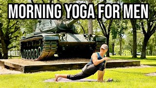 Morning Yoga for Men 10 Min Full Body Yoga for Men Stretch Workout [upl. by Nigrom]