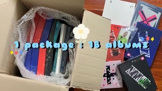 HUGE ASMR KPOP ALBUM HAUL [upl. by Luhem]