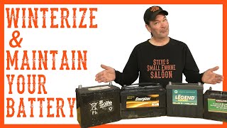 How To Winterize and Maintain The Battery on a Riding Lawnmower [upl. by Kasper]