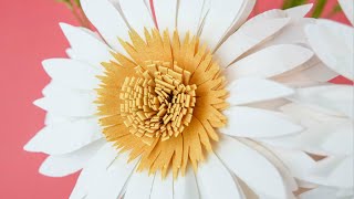 How to Make Paper Daisy Flowers Step by Step DIY Paper Flower Tutorial [upl. by Nayb]