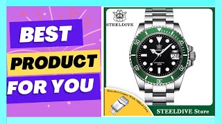 STEELDIVE SD1953 Black Dial Green Ceramic Bezel [upl. by Lenahs611]