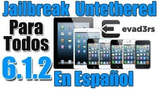 Jailbreak Untethered iOS 612 Evasi0n En Español [upl. by Enelec]