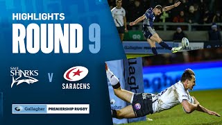 Sale v Saracens  HIGHLIGHTS  2023 Finalists Come To Blows Again  Gallagher Premiership 202324 [upl. by Odilia]