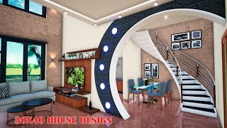 3040 duplex house plan  3 bedroom duplex house design  manis home [upl. by Ciredor]