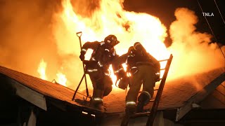 Winnetka House Fire Caches Both Neighbors Homes on Fire [upl. by Llertnek864]