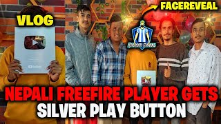 Nepali FreeFire Player Gets Silver Play Button 😱 FaceReveal and My First Vlog  Khukuri Gaming [upl. by Farver]