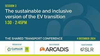 Session 3 The sustainable and inclusive version of the EV transition Shared Transport Conf 2024 [upl. by Ehsrop]