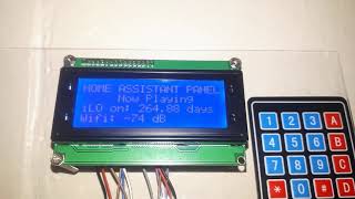 esphome lcd text sensor media playing home assistant [upl. by Cathey856]