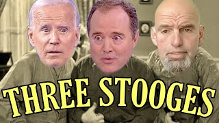 Three Stooges HalfWit Holiday with Biden and Fetterman  try not to laugh [upl. by Anirdna]