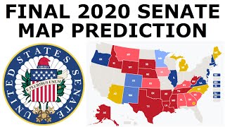 FINAL 2020 Senate amp Governors Map Prediction [upl. by Tnek]