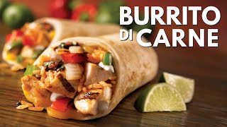 BURRITO DI CARNE Ricetta Facile  BuonIdea [upl. by Nedla]