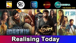 4 New South Hindi Dubbed Movies Releasing Today  Martin Pt Sir  11th October 2024 [upl. by Airetas]