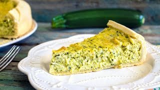 TORTA SALATA CON ZUCCHINE RICOTTA E PESTO  TORTA RUSTICA BUONA E FACILISSIMA DA FARE  PASTA BRISE [upl. by Esinert407]