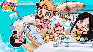 ¡PRIMERAS VACACIONES FAMILIARES EN YATE 🚤🏝️en AVATAR WORLD NALA💞 [upl. by Erodeht]