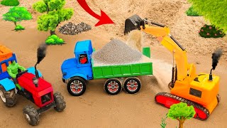 Diy diorama making mini grass chopping machine science project DIYTractorFarm1 [upl. by Bonis]