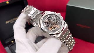 Audemars Piguet Royal Oak Double Balance Wheel Openworked Watch White Gold [upl. by Sherilyn]