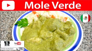 MOLE VERDE  Vicky Receta Facil [upl. by Rani]