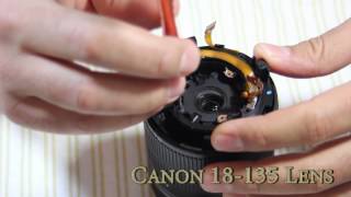 Canon 18 135 Lens Take Apart to Fix [upl. by Maurili13]