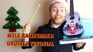 Mele Kalikimaka  Christmas Ukulele Tutorial [upl. by Bencion]