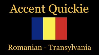 Accent Quickie  Romanian Transylvania [upl. by Neural784]