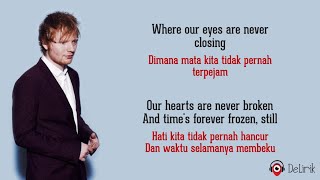 Photograph  Ed Sheeran Lyrics video dan terjemahan [upl. by Aiva811]