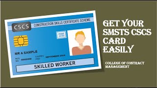 GET YOUR SMSTS CSCS CARD EASILY [upl. by Fryd]