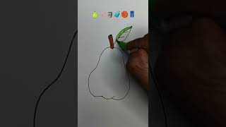 Cool satisfying brushpen colouring🍐🪱🗿🧳🏀👖art coloringpages trending shortsfeed viralshort [upl. by Bulley]