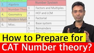 How to prepare for CAT Number Theory  By 4 time CAT 100iler [upl. by Atiuqet]