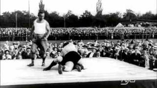 Gustav Fristensky vs Josef Smejkal  1913  Oldest Available Professional Wrestling Match Footage [upl. by Alimac]