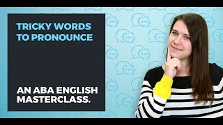 27 difficult English words to pronounce  ABA English [upl. by Acissaj]