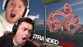 DAZ GAMES amp BITMOREDAVE face GIANT SQUID LUSCA  Stranded Deep [upl. by Marino]