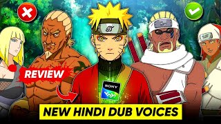 Naruto shippuden New Hindi Dub Voices Review 🔥  script Change  Break [upl. by Emorej356]