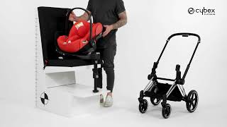 Cybex Cloud Z2 Babyschale Tutorial  Einbau im Auto Benutzung auf Kinderwagen [upl. by Goldston346]