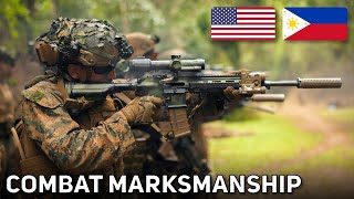 US Philippines Marines Combat Marksmanship  Short bay Range  MASA 2024 [upl. by Heppman]