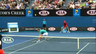 Australian Open 2012 R3  Murray vs Llodra HD highlights [upl. by Corabel506]