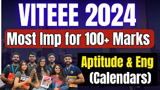 VITEEE 2024 How to Score 100 Marks VITEEE Aptitude and English  VIT Vellore CSE [upl. by Jordan399]