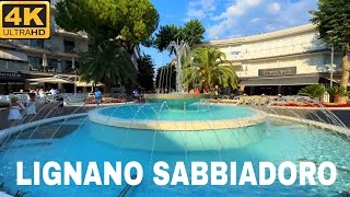 Lignano Sabbiadoro Italy  City Center 4K UHD [upl. by Eberly]