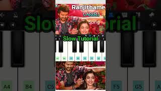 quotRanjithamequot Piano Tutorial shorts varisu [upl. by Nedap]